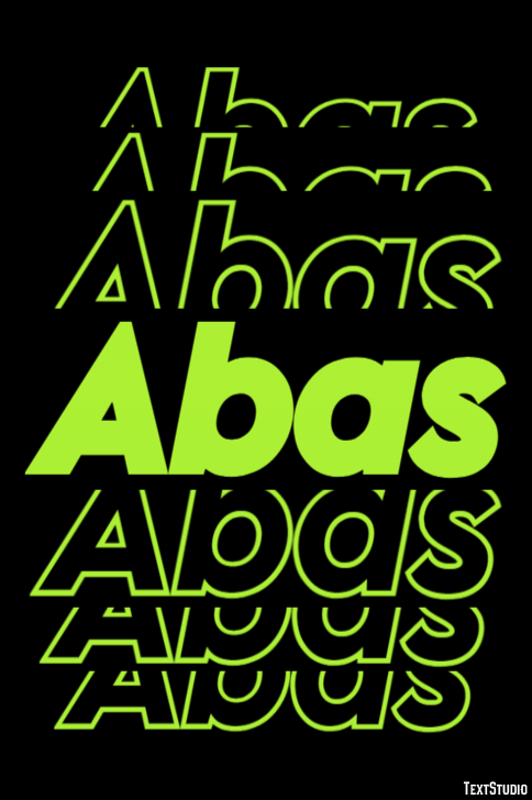 Abas Text effect