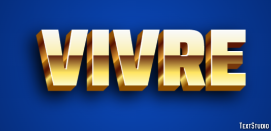 Vivre Effet de texte