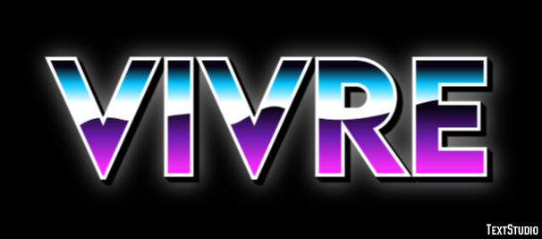 Vivre Effet de texte