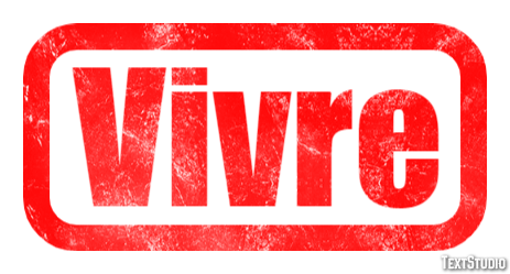 Vivre Effet de texte
