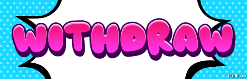 Withdraw Эффект текста