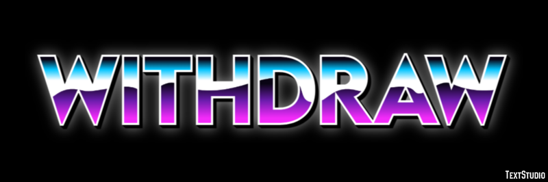 Withdraw Эффект текста