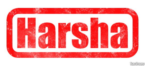 Harsha Text Effect