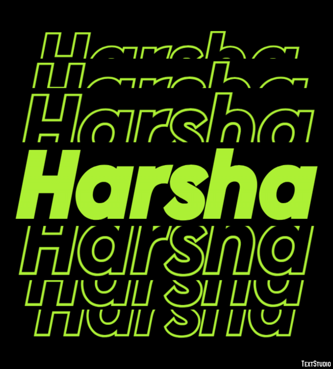 Harsha Text Effect