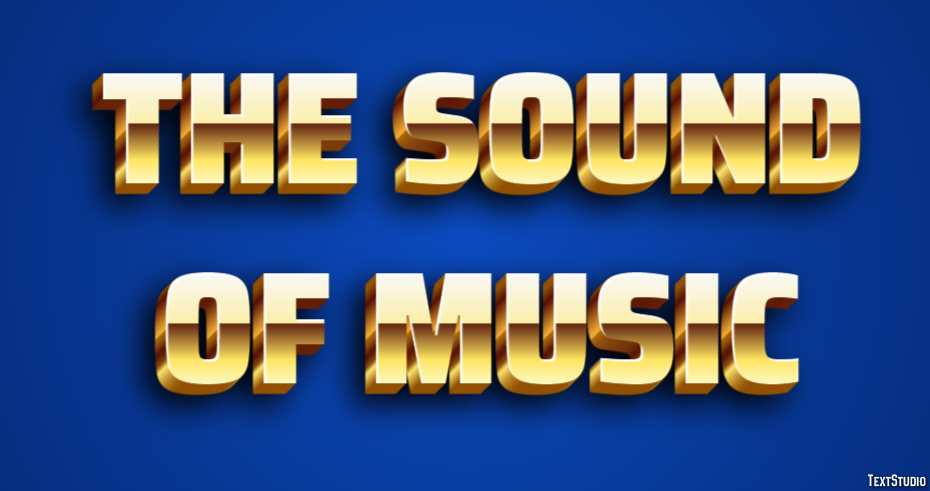 The Sound of Music Text effect