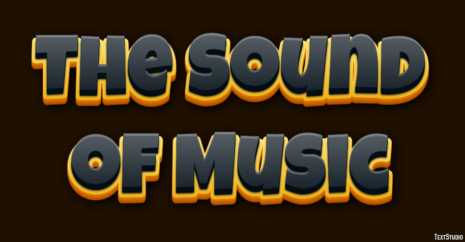 The Sound of Music Text effect