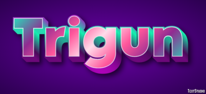 Trigun Text effect