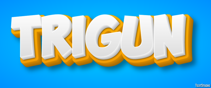 Trigun Text effect