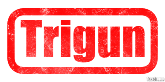 Trigun Text effect