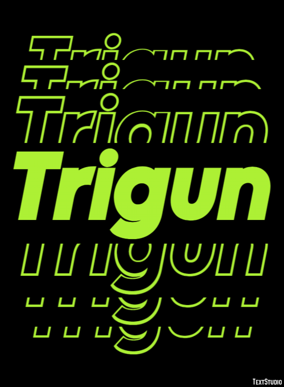 Trigun Effetto testo