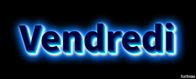 Vendredi Effet de texte