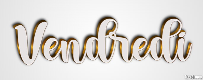 Vendredi Effet de texte