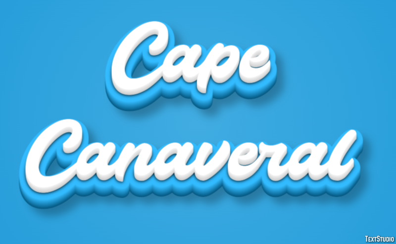 Cape Canaveral Efekt tekstowy