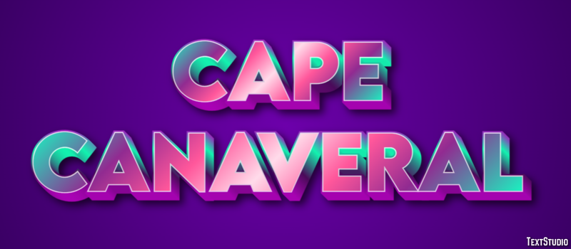 Cape Canaveral Effet de Texte