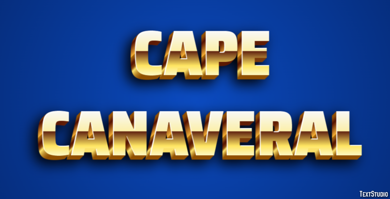 Cape Canaveral Effet de Texte