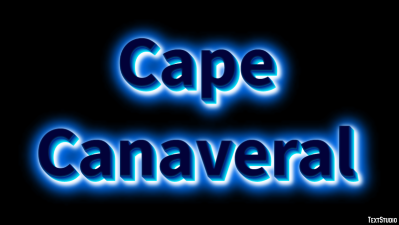 Cape Canaveral Tekst Effect