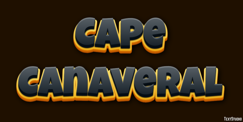 Cape Canaveral Effet de Texte
