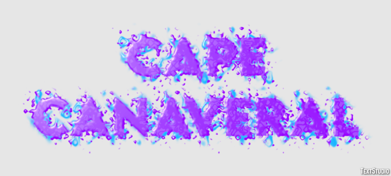 Cape Canaveral Tekst Effect