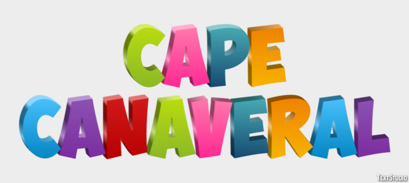 Cape Canaveral Effet de Texte