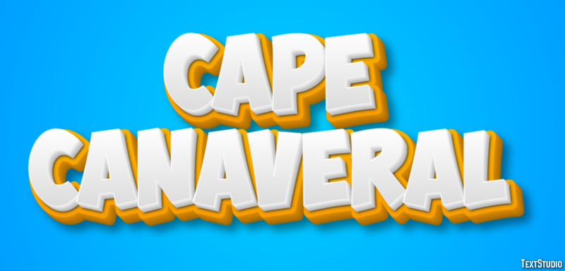Cape Canaveral Effet de Texte