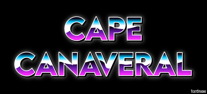 Cape Canaveral Effet de Texte