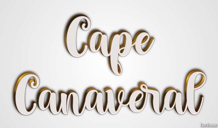 Cape Canaveral Effet de Texte