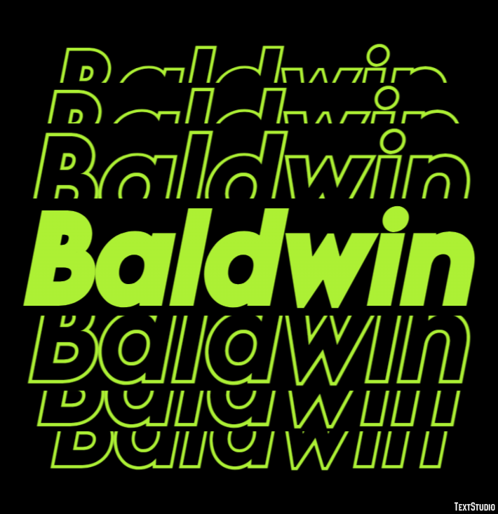 Baldwin Efecto de Texto