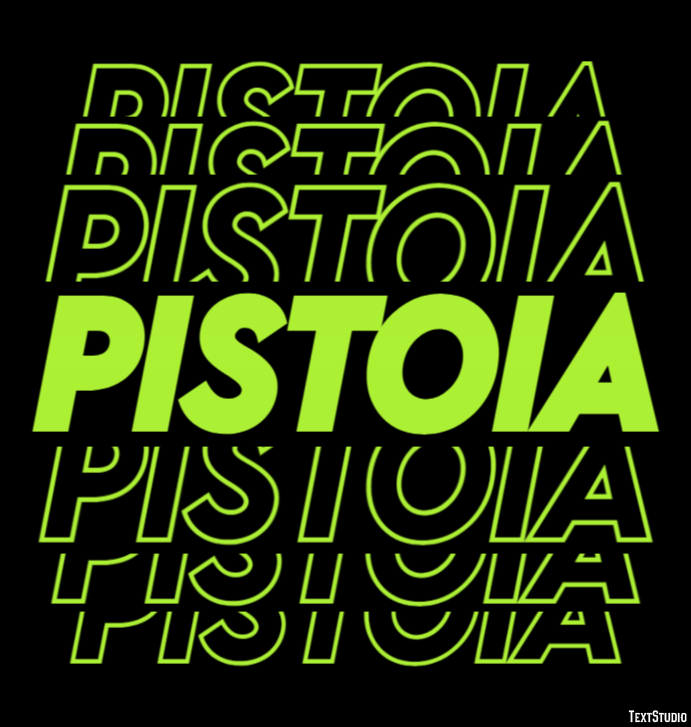 Pistoia Efeito de texto