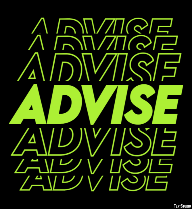 Advise Efekt tekstowy