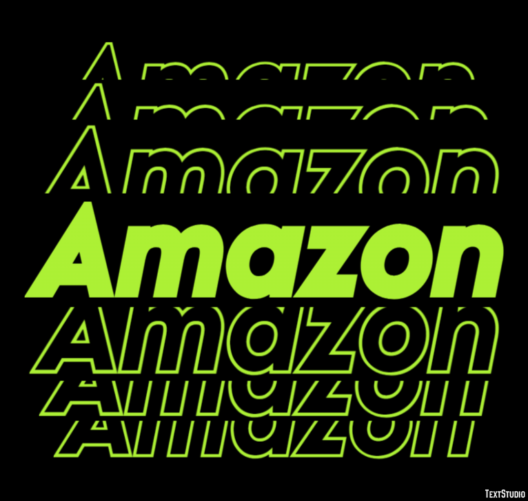 Amazon Efeito de texto