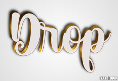 Drop Text Effect