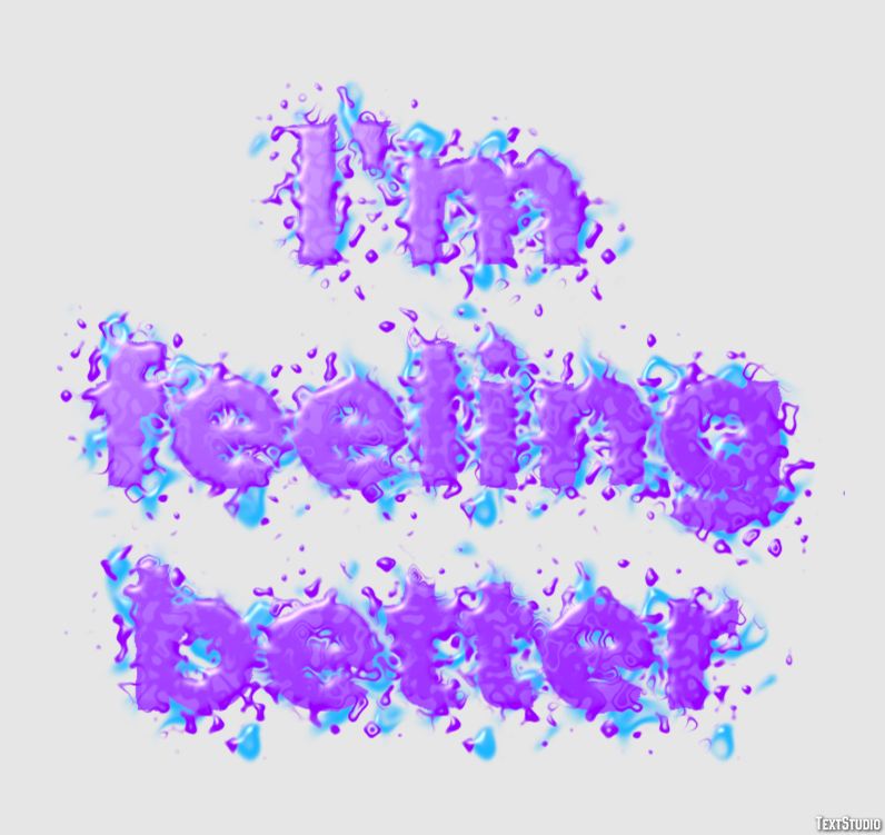 I'm feeling better Tekst Effect