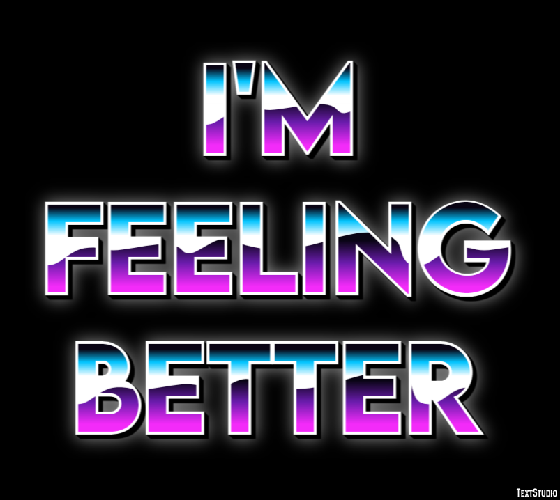 I'm feeling better Text Effect