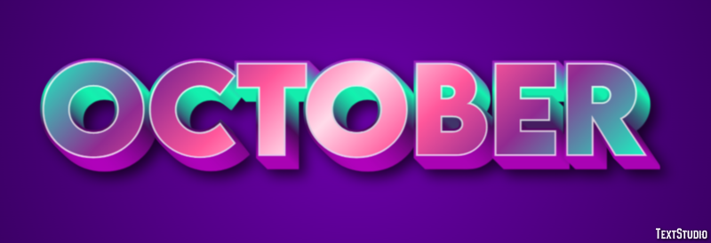 October Text Effect
