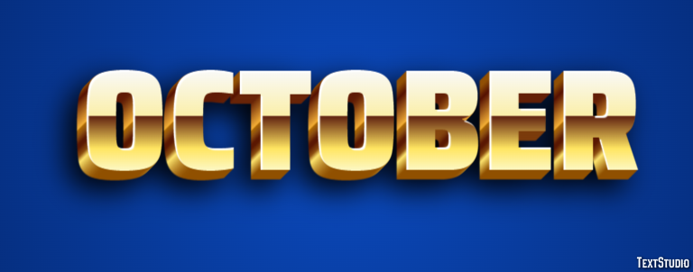 October Text Effect
