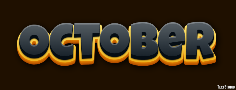 October Text Effect