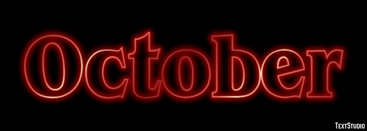 October Text Effect