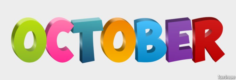 October Text Effect