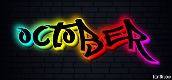 October Text Effect