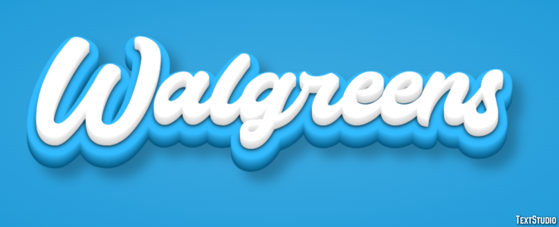 Walgreens Text effect