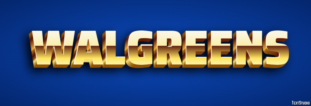 Walgreens Text effect