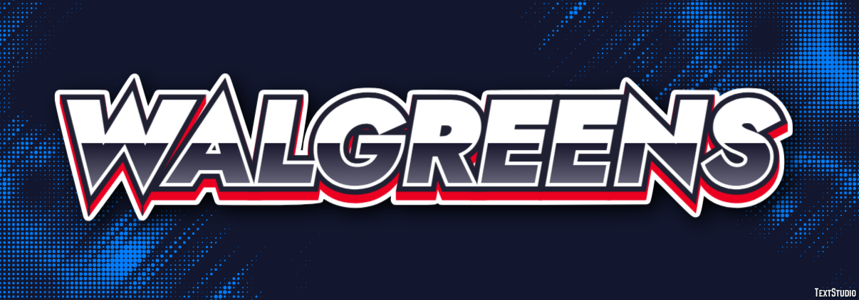 Walgreens Text effect