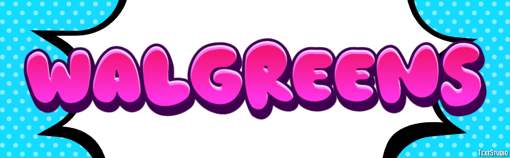 Walgreens Text effect