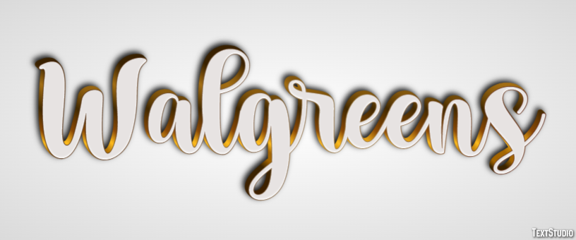Walgreens Text effect