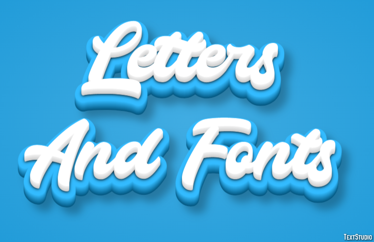 Letters And Fonts Efekt tekstowy