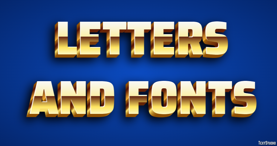 Letters And Fonts Efekt tekstowy