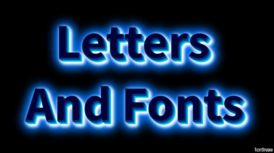 Letters And Fonts Efekt tekstowy
