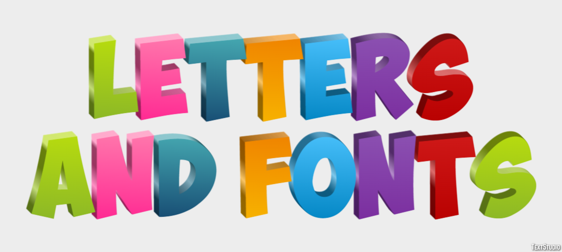 Letters And Fonts Efekt tekstowy