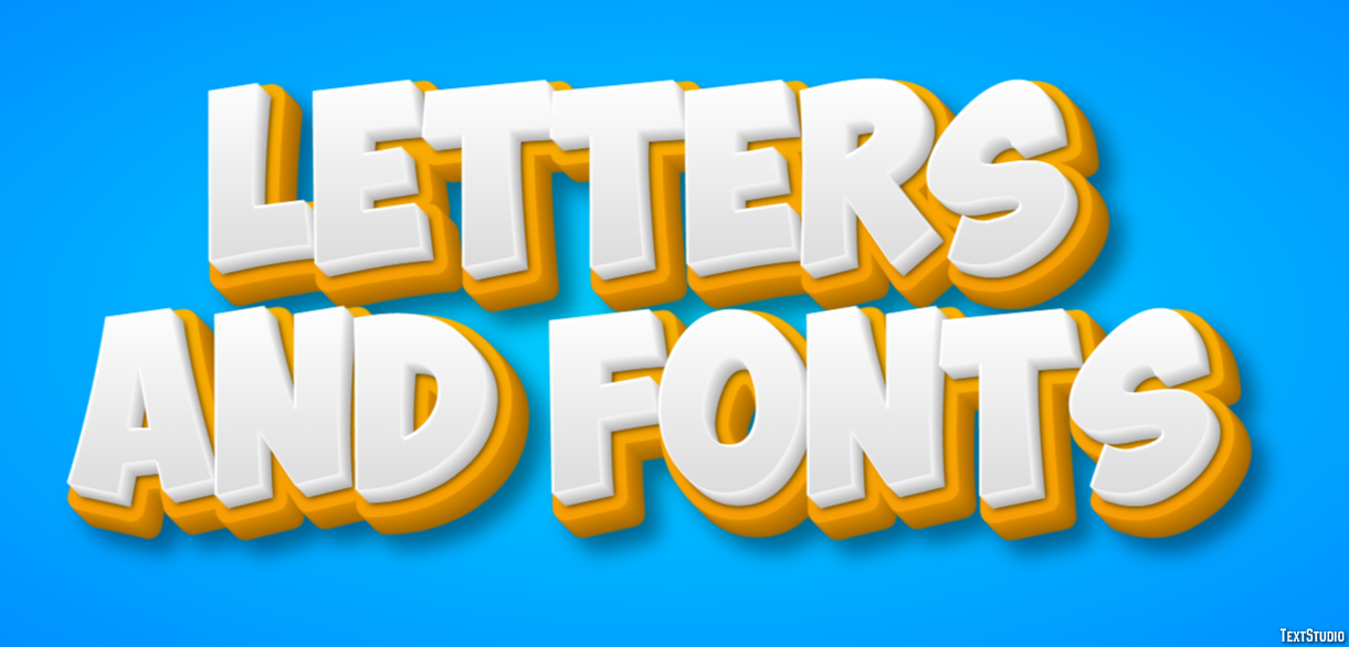 Letters And Fonts Efekt tekstowy