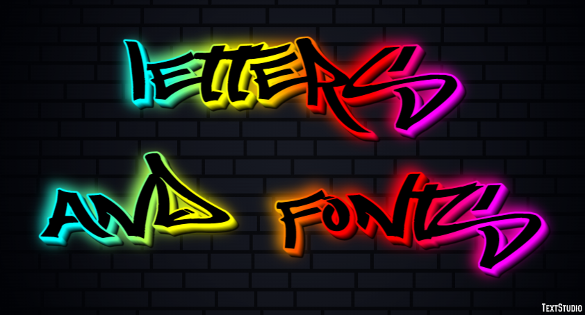 Letters And Fonts Efekt tekstowy